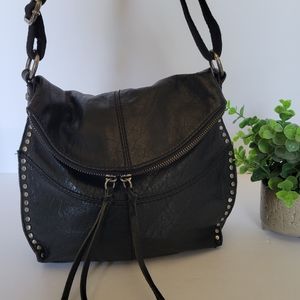 The Sak Black Genuine leather Crossbody Purse